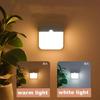 1~2 Stück PIR Bewegungssensor LED Nachtlicht Wiederaufladbar Schlafzimmer Küche Treppenhaus Flur Schrank Beleuchtung Induktionslampe