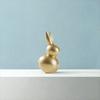 Resin Golden Rabbit Ornament Art Miniatures Figurine Home Decoration Rabbit Statue  Easter