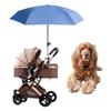Boono Dog Sunshade with Stand for Pet Carts, Foldable, 35.6 Inches (91 Cm) Diameter (Blue)