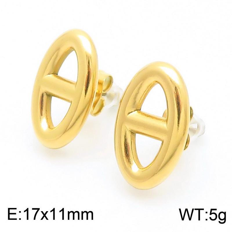 

Минималистичные серьги-пусеты из нержавеющей стали в виде свиного пятачка из титана для женщин - Полый дизайн солнца, серьги высокого класса