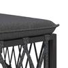Vidaxl Garden Sofa Middle Module with Cushions, Anthracite, Fabric