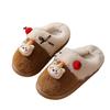 New winter warm cherry bear cotton slippers indoor home non-slip warm fluff drag cute cartoon