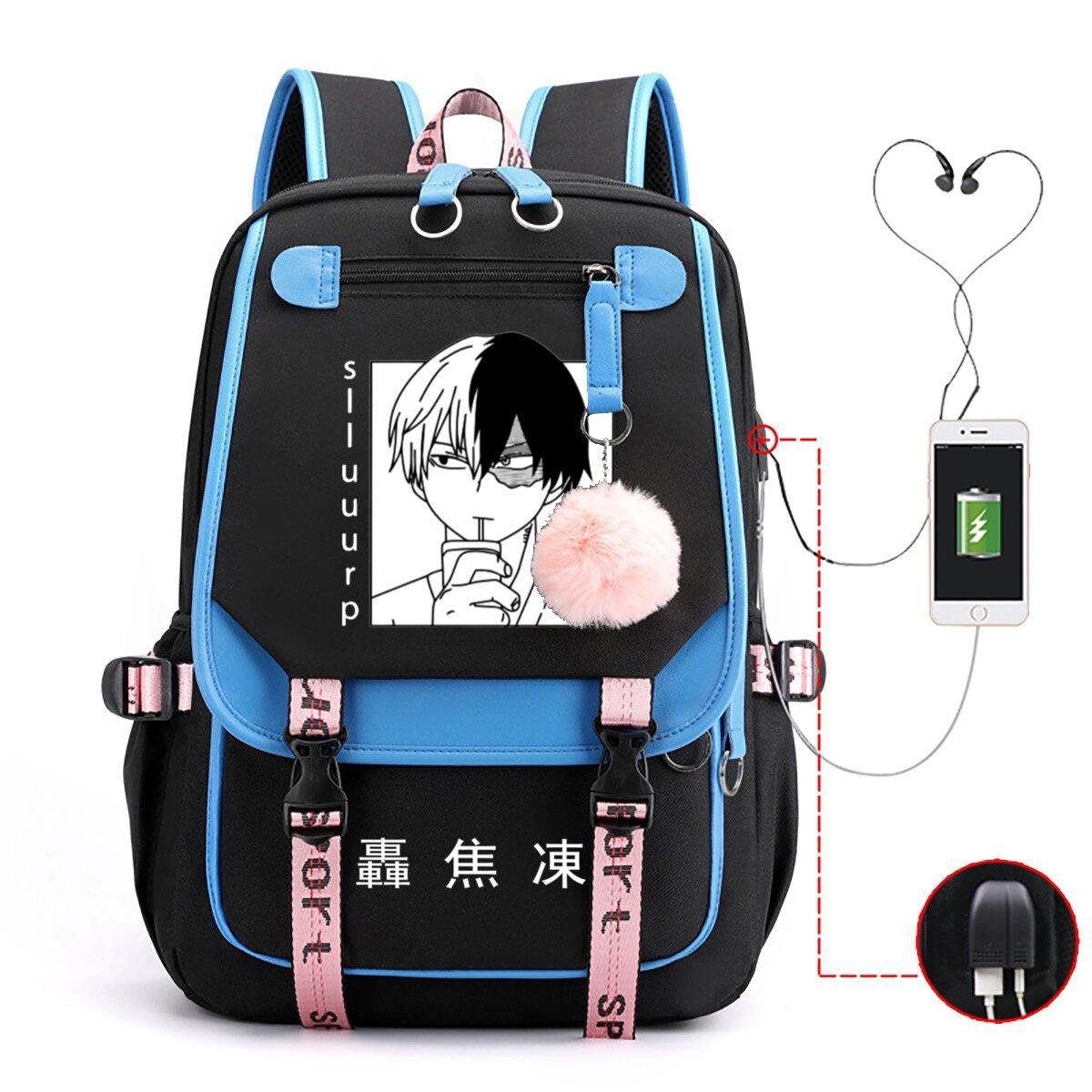 Casual schoolbag Animation Academy Peripheral printing Large capacity junior high school student Usb backpack no specifications
