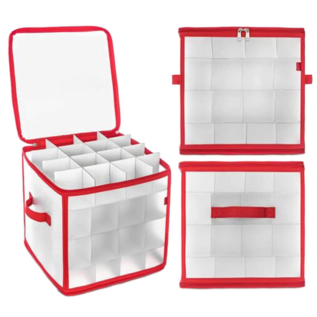 Christmas Ball Storage Box 64 Compartments Large Capacity Foldable Storage Box For Storing Ball Toys And Ornaments