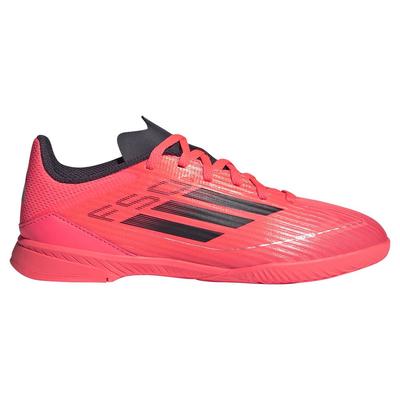 Chaussures de Futsal pour Juniors et Enfants F50 LEAGUE IN Garçons et Filles NIR17 Métallique cm [Adidas] 17-24.5cm Turbo/Noir Aurora/Platine (IF1369) 24.0