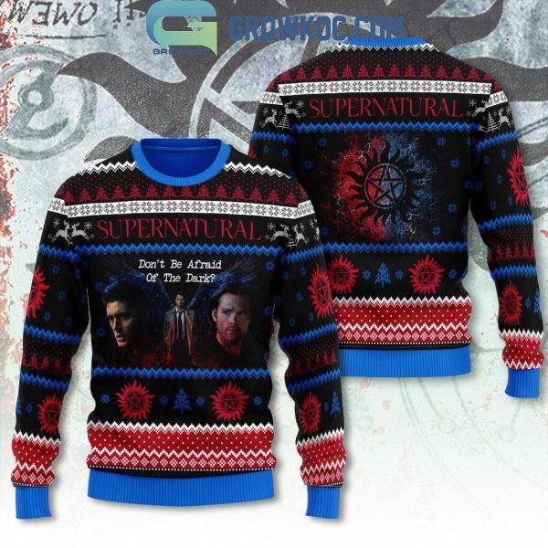 Supernatural Don’t Be Afraid Of The Dark Ugly Sweater Unisex T-Shirt XL