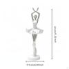 Ballerina Figurine Elegant Design Ballet Statue Artistic Decor Dancing Girl Ornament for Girls,