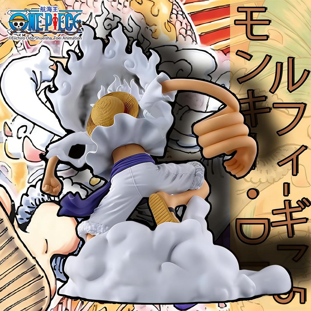 1 Stück Offizieller One Piece Nika Luffy Schreibtisch Stiftehalter Figur Ornament Bestes Geschenk für Ostern/Valentinstag Ein Muss für Anime-Fans.