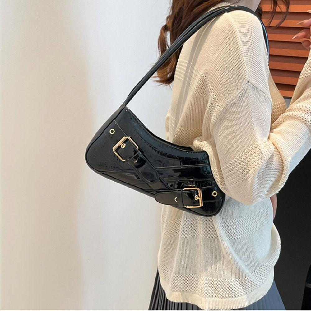 New Design Y2k Shoulder Bags Harajuku Spicy Girls Handbag Sweet Cool Belt Buckle Armpit Bag  Women
