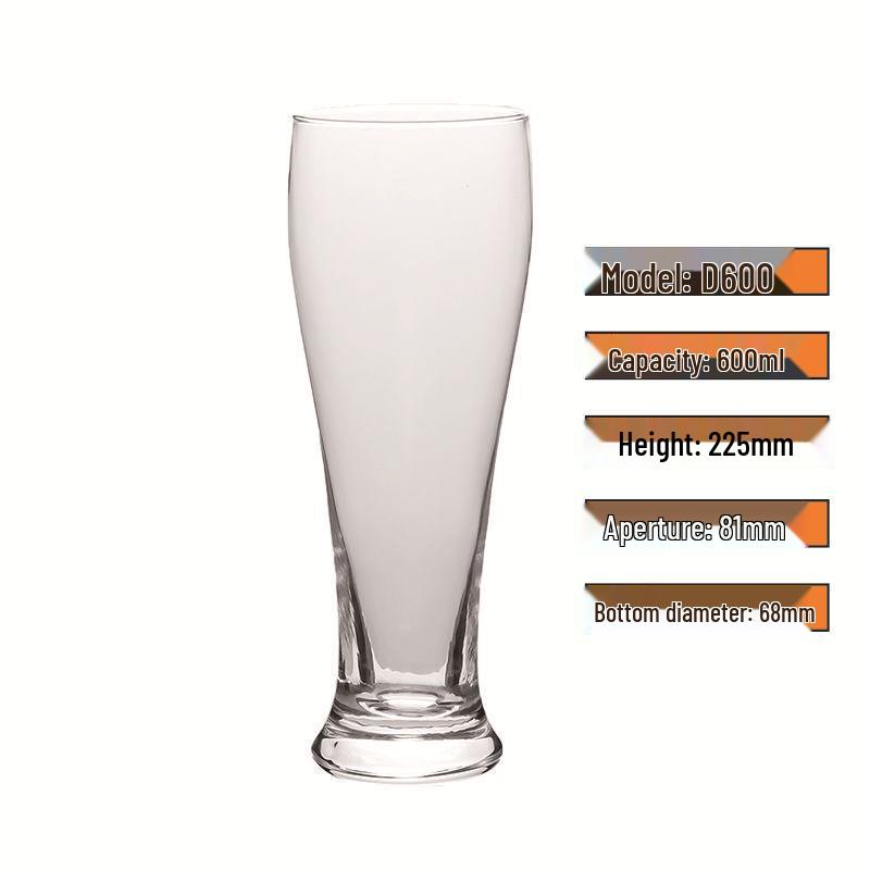 Custom Short Round Trophy Glass - White Homebrew Beer and Juice Glass, Large Capacity with Thick Bottom