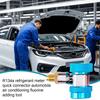 Car Air Condition Quick Coupler  Tee A/C Adapter R134A  H/L Manifold Connector High Low Adapter Air Conditioning Accessories