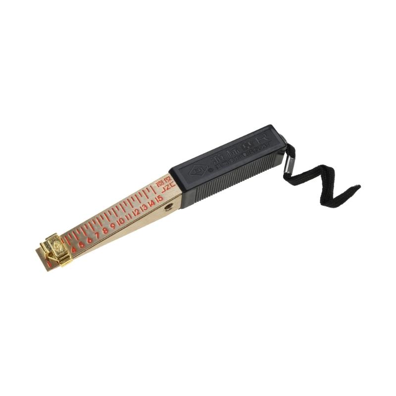 Vernier Feeler Gauge 1-15mm House Engineering Inspection Flatness Measuring Tool 0.2mm/0.5mm Wedge- Shaped Feeler Gauge 1