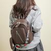 Damen Rucksack aus weichem Leder Vintage Reiserucksack