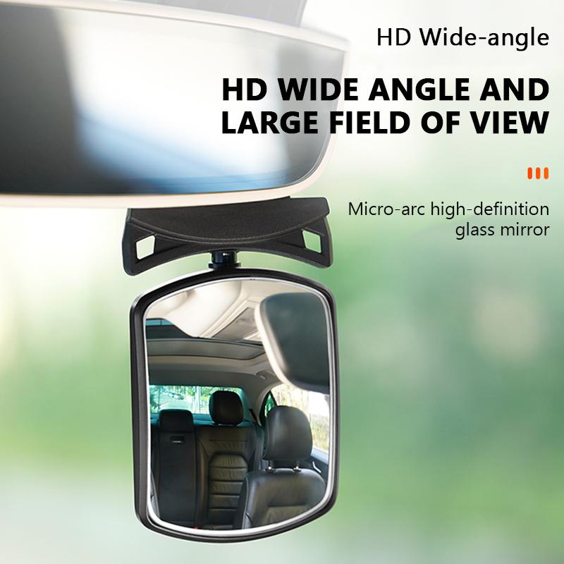 SEAMETAL Oglinzi Auto pentru Bebeluși Reglabile Siguranța Copiilor Monitor Retrovizor Kit Asistență la Marșarier Lentilă Convexă Oglindă Punct Mort Tip Pastă