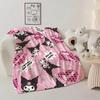 Kawaii K-Kuromi Fluffy Soft Blankets and Throws Nap Blanket for Bed New Year Camping Furry Bedspread the Anime Home Decoration