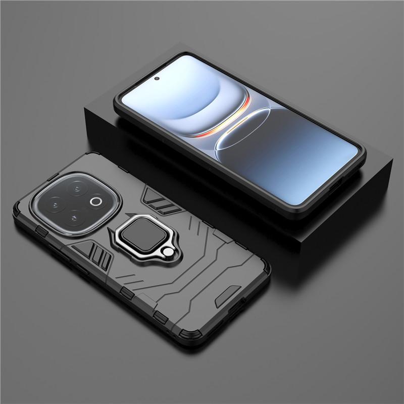 For iQOO 13 5G Case For Vivo iQOO 13 5G Cover 6.82 inch Armor Finger Ring Hard Shockproof Protective Bumper For Vivo iQOO 13