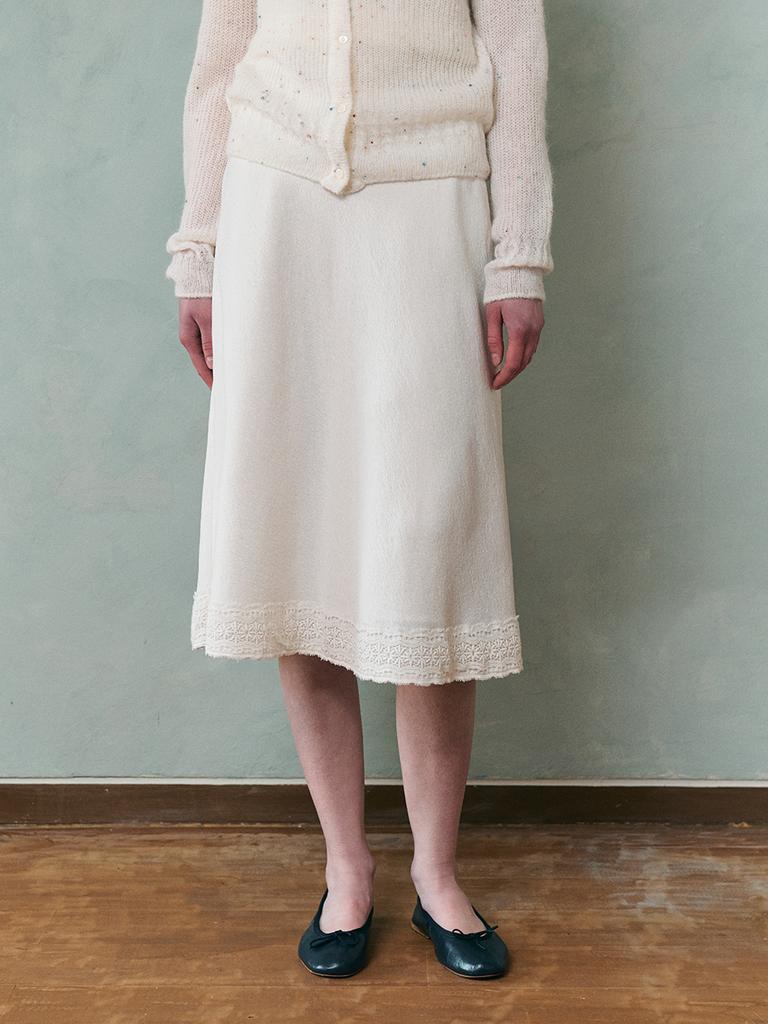 Lenina Siena Vintage Jacquard Skirt_Ivory
