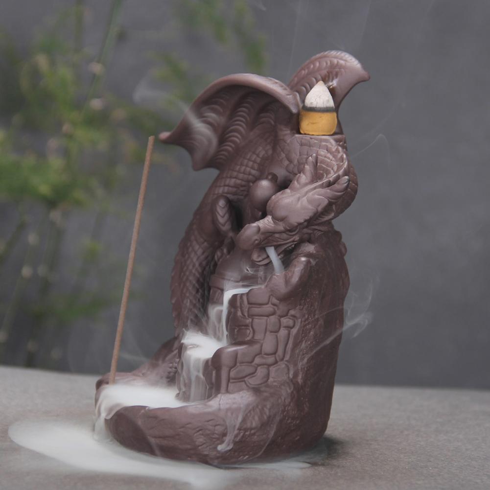 Ceramica Rambileña Incensiere In Terracotta Blu: Fatto A Mano, 9x9x19 Cm, Bruciatore Per Incenso O Profumi