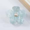 Non-slip Pearl Crab Clip Vintage Floral Hair Clip Flower Hair Claw  Hair Styling Accessory
