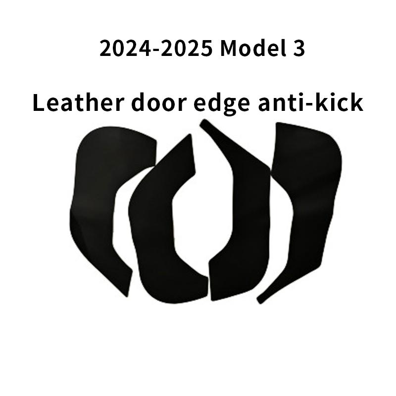 For Tesla2024-2025 Model 3 Y Car Door Glove Box Anti Kick Pad Side Edge Film Protector Sticker Threshold Anti-Dirty 2024-25 Model 3