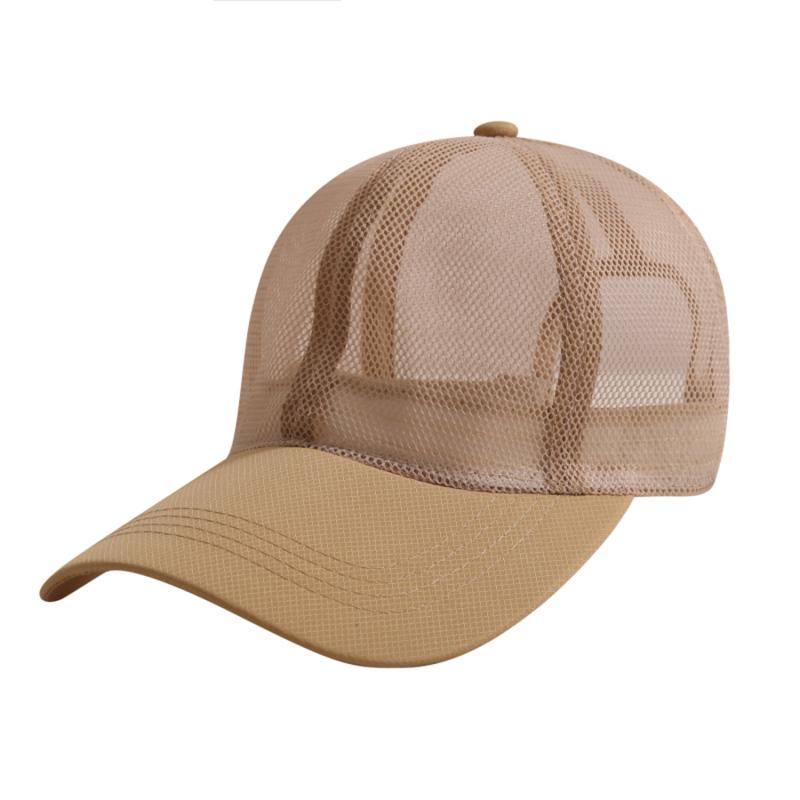 New Summer Full Mesh Baseball Cap Men Women Hollow Out Breathable Quick Dry Cooling Sunscreen Outdoor Peaked Hat New