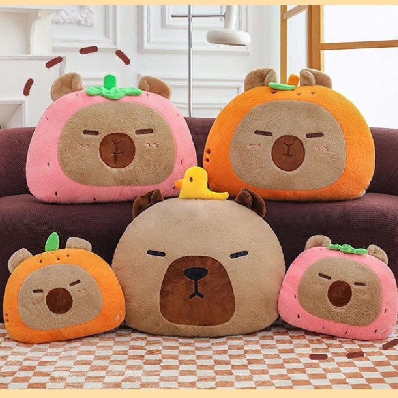 Cartoon Fruit Capybara Plush Toy Dolls Room Decoration Children Gifts Christmas