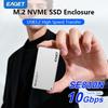 EAGET Ultra-thin SSD NVMe M.2 Adapter, USB 3.2 Gen 2 (10 Gbps) To NVMe PCI-E, Supports 2230/2242 Form Factor SSDs (No SSD Included)