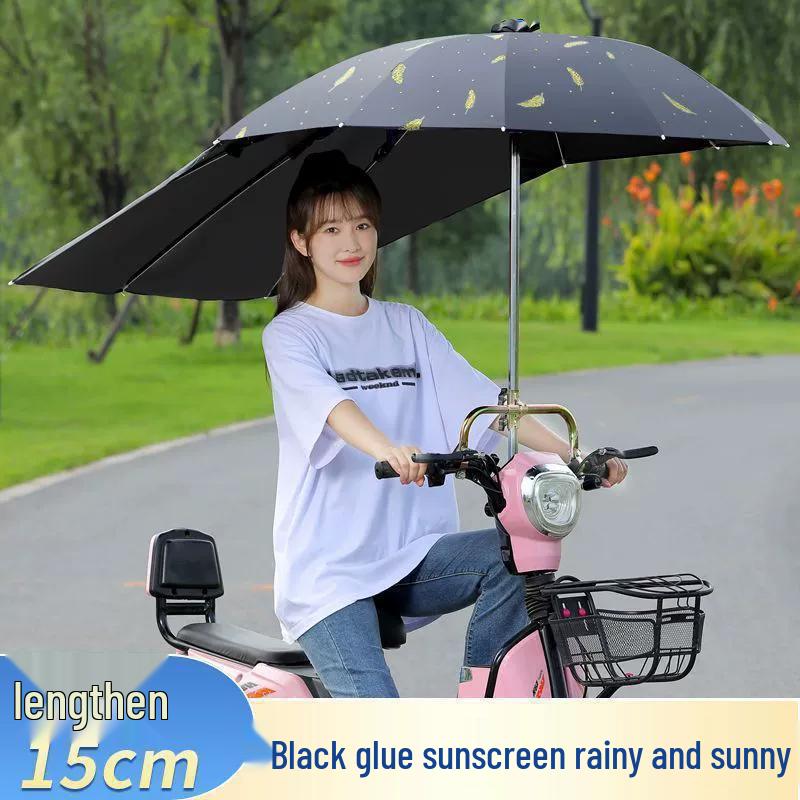 Detachable Pedal Umbrella: Electric Car & Motorcycle Sunshade Canopy