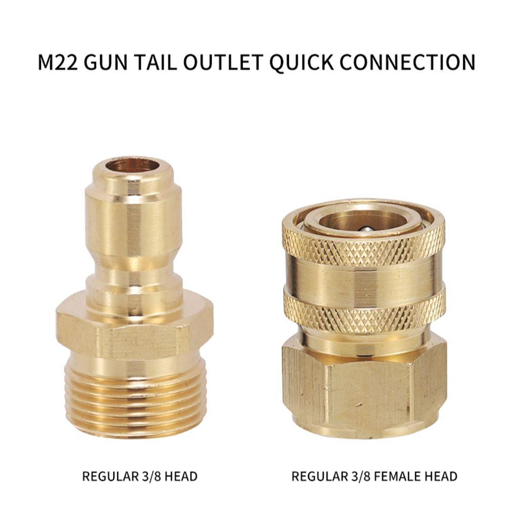 

Соединительный элемент для пистолета-распылителя для мойки автомобилей G3/8 M22, соединительный элемент для труб, набор адаптеров для мойки высокого давления, применимый к мойке высокого давления