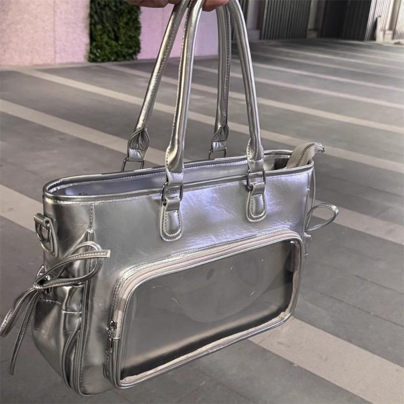 Tendência Bolsa de Pão Bolsa Tote de Ombro Único de Grande Capacidade Tudo-em-um Bolsa Fashion para Deslocamento para o Trabalho