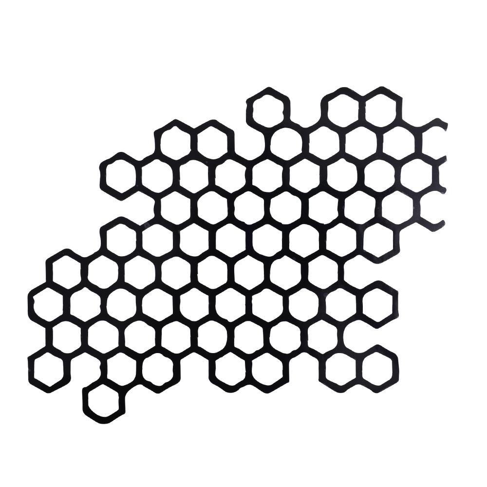 

1 шт персонализированные наклейки для украшения автомобиля в виде сот чёрный