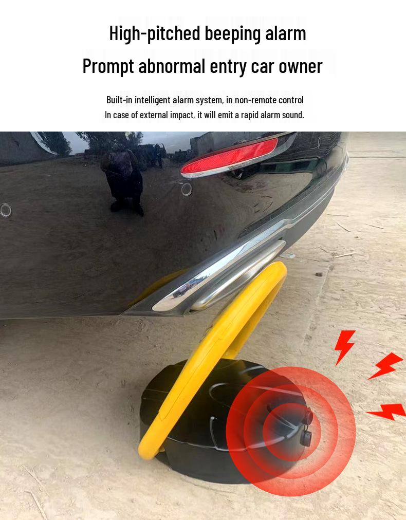Smart Waterproof Remote Control Parking Lock with Anti-Collision Sensor and Thickened Lithium Battery