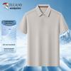 Herren Eisseide Kurzarm Poloshirt