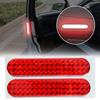 2PCS Car Door Bumper Reflective Stickers Safety Opening Warning Reflector Tape Decal Car Interior Reflector Stickers