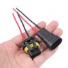 1/2Pcs 9005 Single Slot With Wire 10Cm Bulb Socket Headlight Fog Lamp Male Plug Adapter Waterproof Automotive Connector