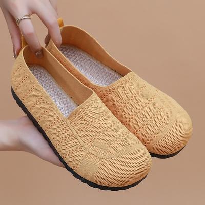 Buty damskie letnie nowe moda i wypoczynek jedno-pedałowe buty matczyne oddychające, lekkie i wygodne miękka podeszwa buty na płaskiej podeszwie damskie