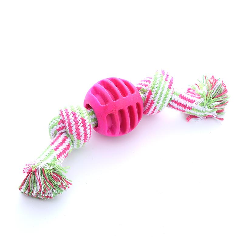 Pet dog toy Cotton rope double knot ball Bite resistant tooth cleaning toy ball pet supplies dog toys for aggressive chewers