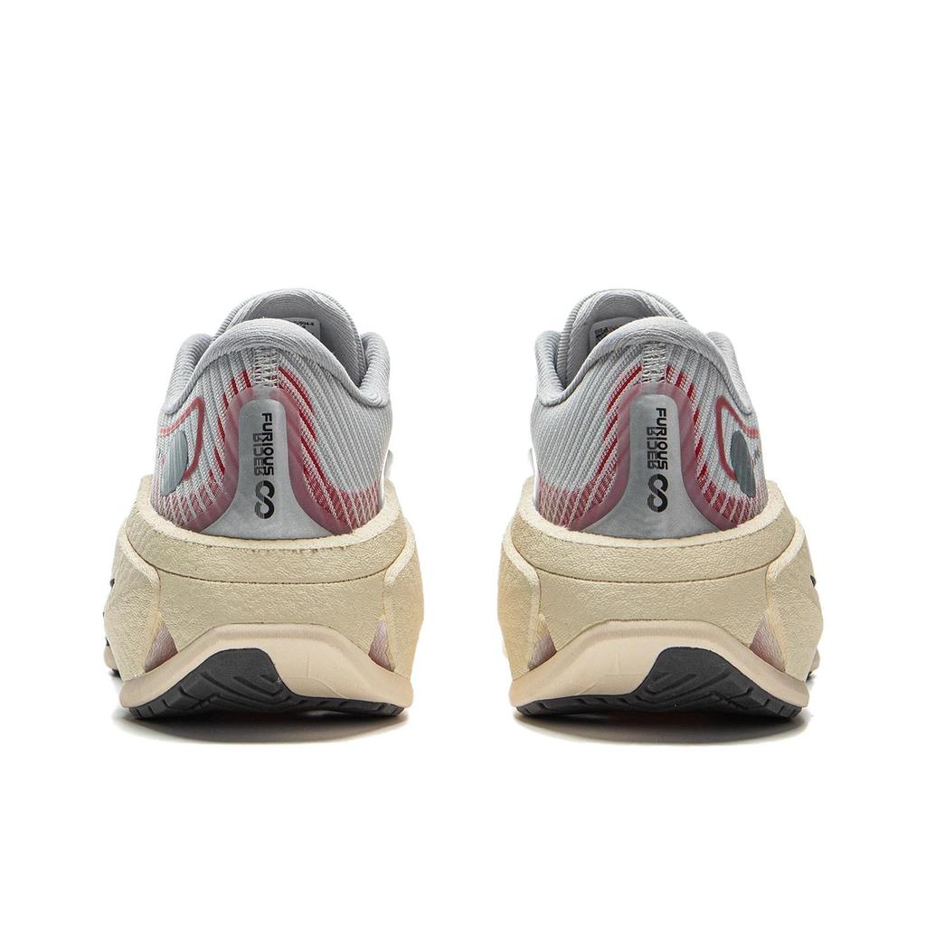 Li-Ning Lijun 8 Simple Comfortable Shock Absorbing Lightweight Rebound Low Top Casual Running Shoes Women sneaker Light-Gray Bright-Neon ARZV004-5