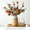 Artificial Flower Arrangement for Home Decor - Persimmon and Pomegranate Branches for Living Room, Dining Table, or Entrance Hall Display