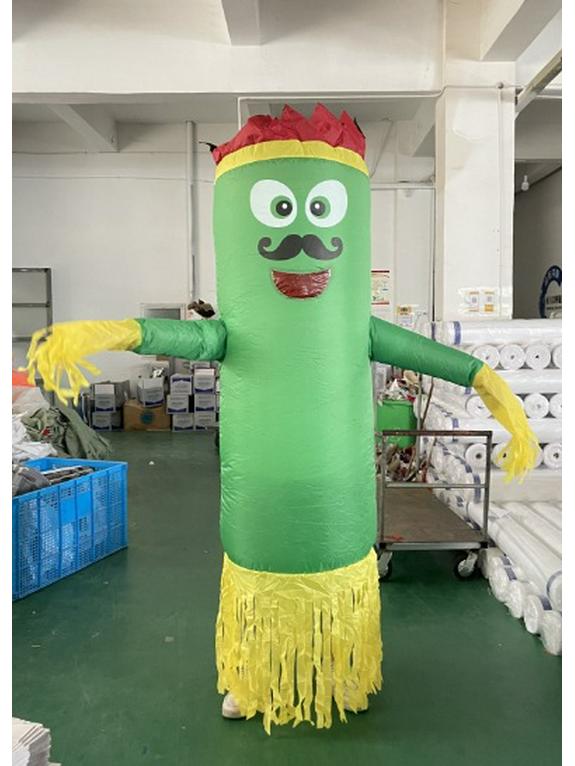 

Christmas Tree Mascot Cartoon Inflatable Costume for Carnival and Cheerleading One Size