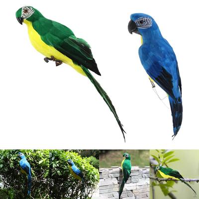 2Pcs/Piece Feathered Bird Model Indoor Outdoor Landscape