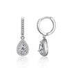 S925 Sterling Silver Moissanite Teardrop Earrings for Women - High Carbon Diamond Fashion
