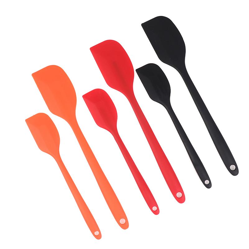 2Pcs Silicone Spatula Set Cake Butter Cream Spatula Kitchen Baking Mixing Tool Non Stick Scraper Chocolate Spreader Smoother