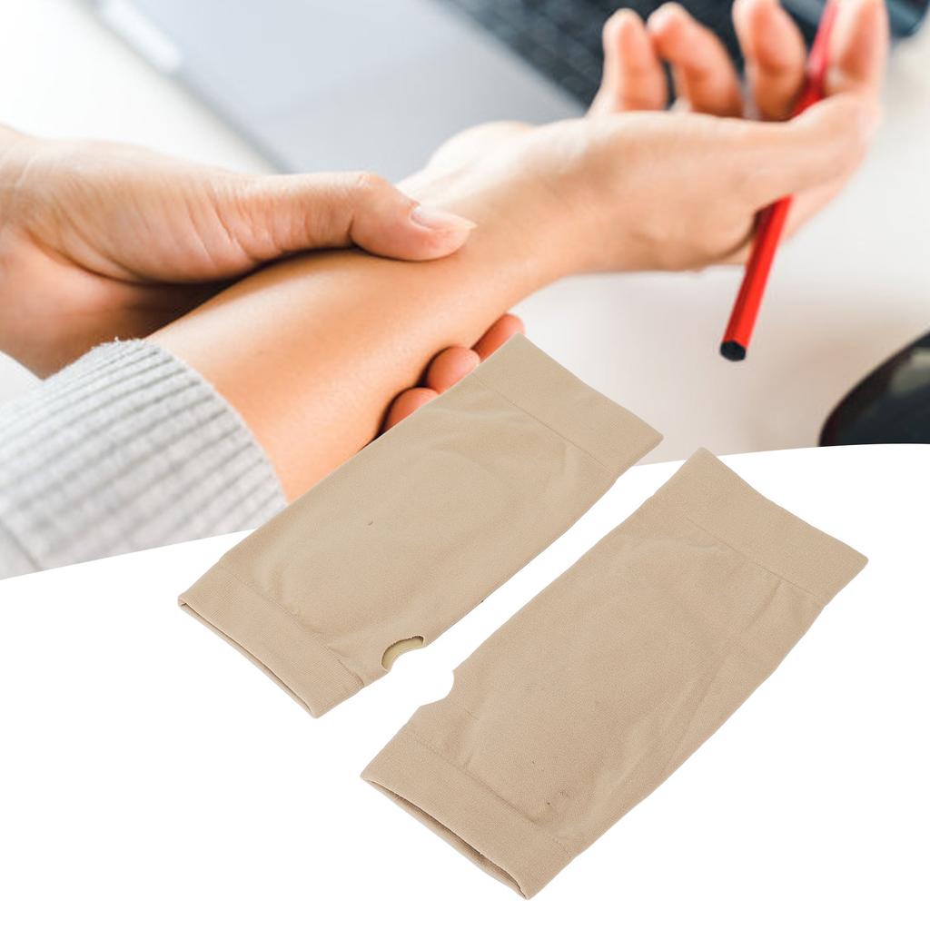 1 Pair Thumb Hand Wrist Support Gel Gloves Pain Relief Thumb Compression Arthritis Gloves for Tendonitis Wrist Sprain