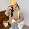 Down and padded jacket women's new 2025 short slimming cotton jacket women's small padded jacket thick jacket