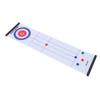 Tabletop Curling Game Interactive Large Mat Compact Roll Up Curling Family Game for Home Outdoor Fun