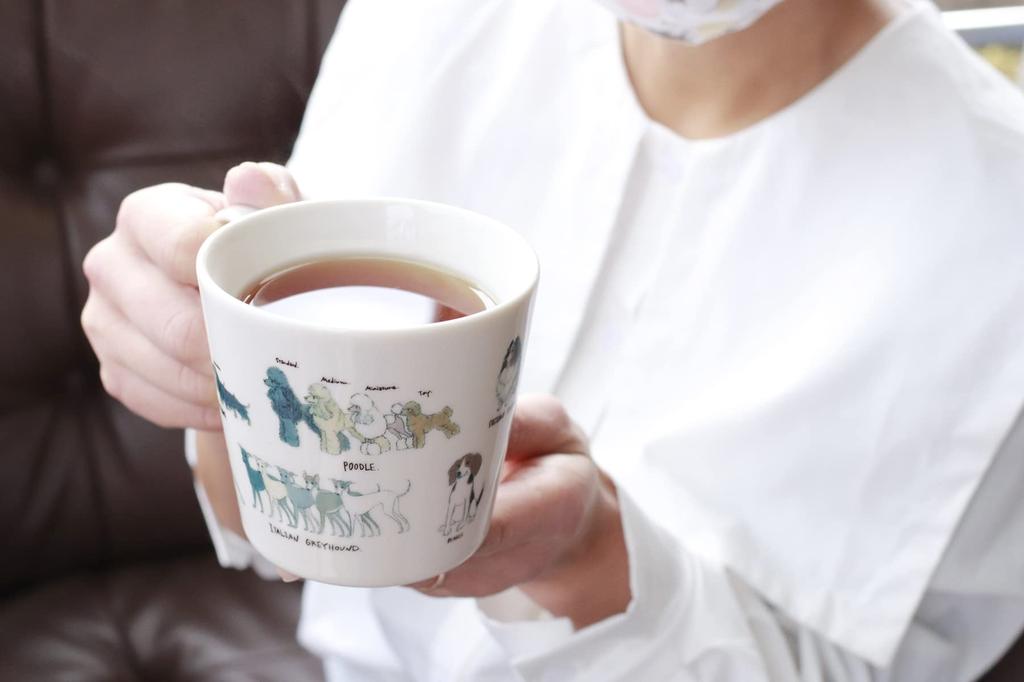 In Marumo Takagi Pottery Yuruinu Set of Changes with Shih Shiba Siberian Golden Dalmatian [Temperature Design] Warm-sensing Mugs, 3, Temperature,