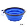 S 350Ml Collapsible Dog Pet Folding Silicone Bowl Outdoor Travel Portable Puppy Food Container Feeder Dish Bowl
