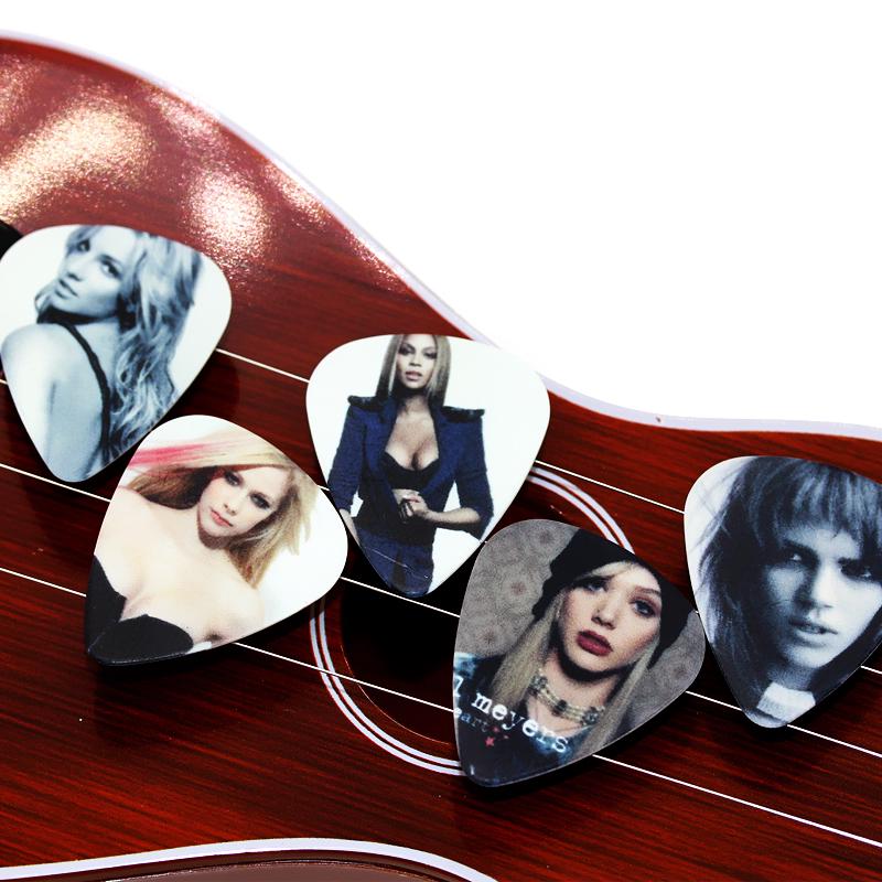 SOACH 10 шт., медиаторы для гитары со звездой рок-н-ролла толщиной 1,0 ...