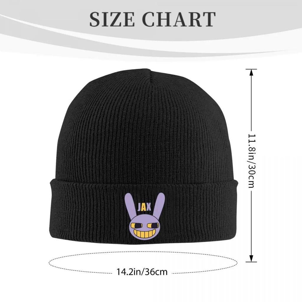 Jax With Name (The Amazing Digital Circus) Warm Knitted Cap Winter Knit Bonnet Hat Skullies Beanies Hip Hop Caps for Unisex